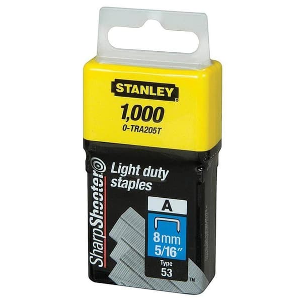 Klammer typ A 8 mm låda med 1000 - STANLEY - 1-TRA205T
