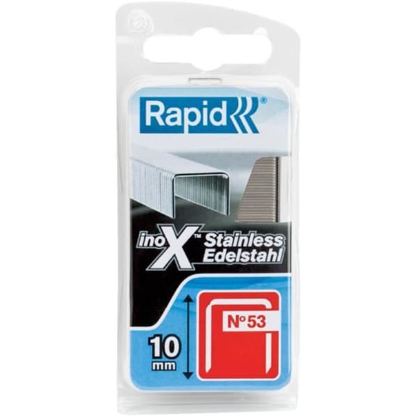 RAPID klammer i rostfritt stål - Fin tråd - NÂ ° 53/06 mm