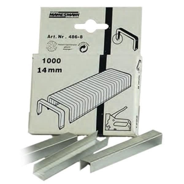 MANNESMANN Paket med 1000 ersättningsklammer - 14 mm