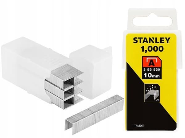 Klammer typ A 10 mm låda med 1000 - STANLEY - 1-TRA206T