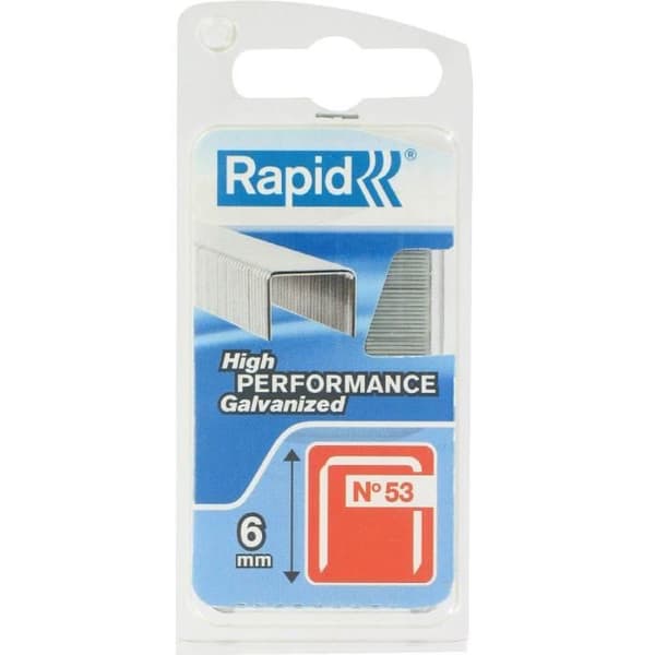 RAPID Galvaniserade häftklamrar - Fin tråd - N°53/06 mm