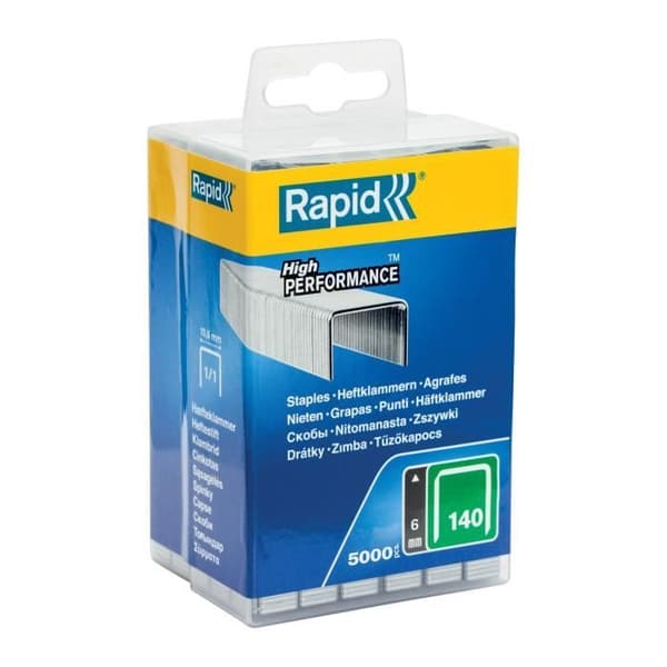Plattrådsklammer nr 140 6mm låda med 5000 - RAPID - 40303088
