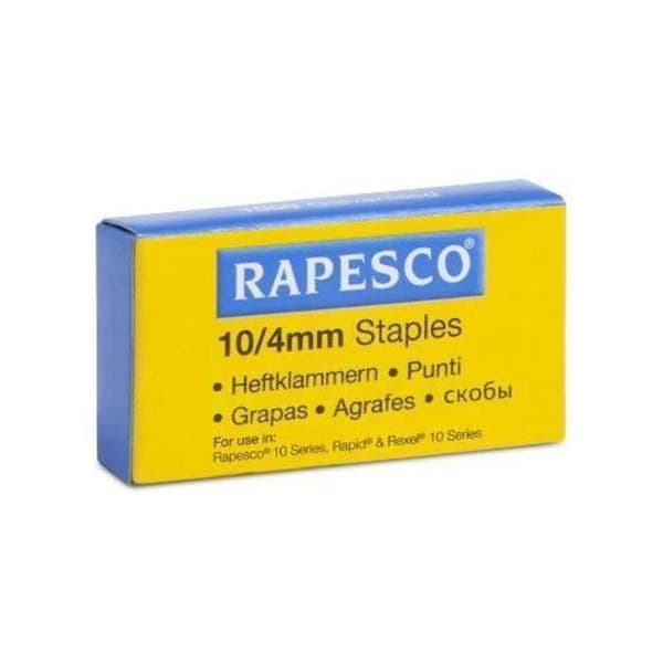 Agrafes 4 mm - Rapesco - AP510VZ3 - Förpackning om 1000 - Metall - Kontorsmaterial