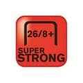 Miniatyrbild 2 av 2: Häftklamrar - RAPID - 26/8+ Superstark - 5000 stycken - Ultrastarkt stål - För 50 ark