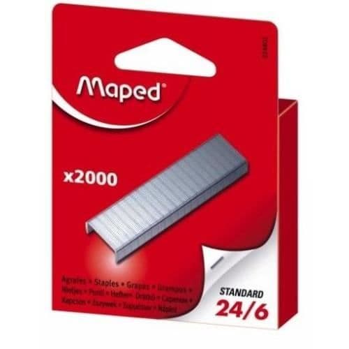 Förpackning med 2000 häftstift 24-6 - MAPED