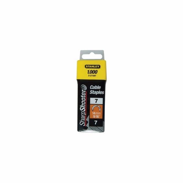 Bygelklammer 14 mm typ 7 kartong med 1000 - STANLEY - 1-CT109T