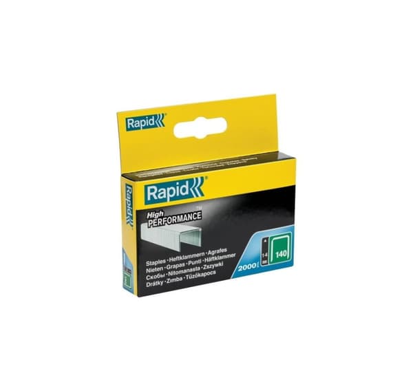 Clips, 2000 stk, galvaniseret, 10,6x1,3mm 140/14, Rapid