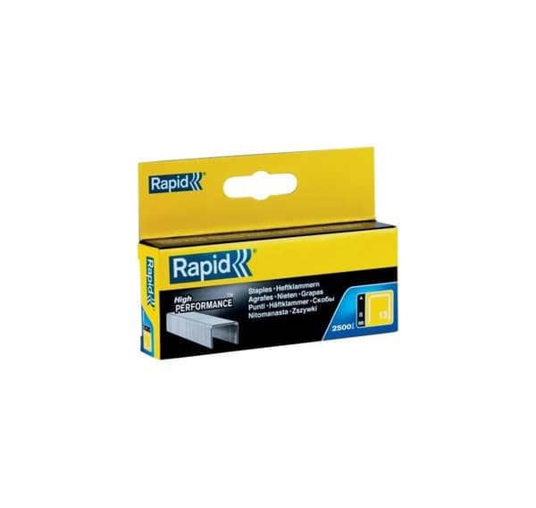 Clips, 2500 stk, galvaniseret, 10,6x0,7mm 13/8, Rapid