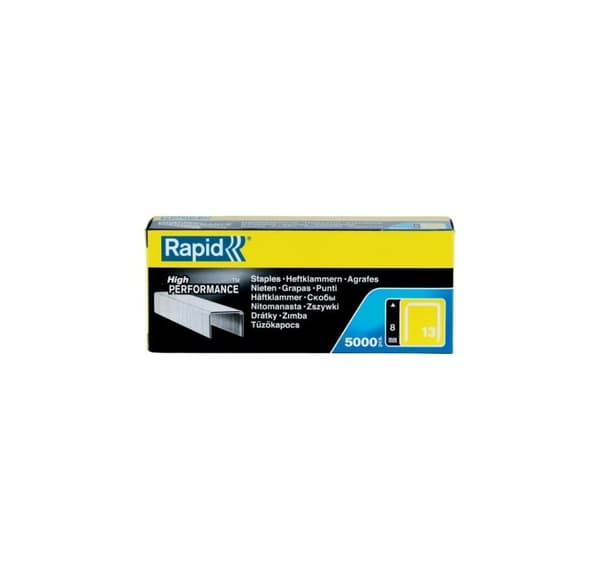 Klemmer, 5000 stk., galvaniseret 13/8, Rapid