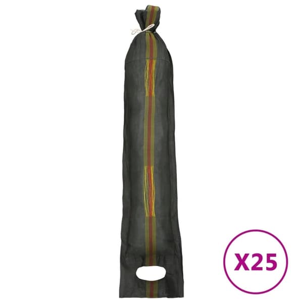vidaXL Hiekkasäkit 25 kpl tummanvihreä 103x25 cm HDPE