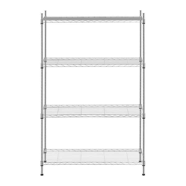 Forkromet gennembrudt tråd lagerhylde 137x90x35cm op til 120kg