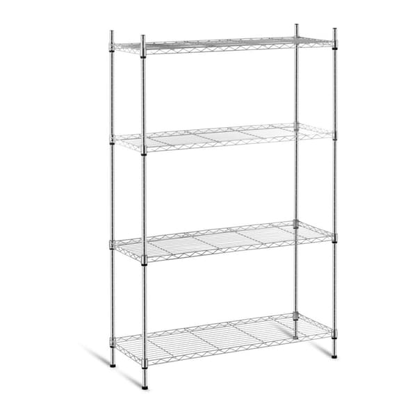 Forkromet gennembrudt tråd lagerhylde 137x90x35cm op til 120kg