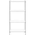 Pikkukuva 5 / 6: Kromattu työpajahylly, 4 hyllyä + 4 mattoa, 1 t 1000 kg asti, 90x45x180 cm