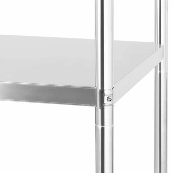 Metallinen catering-varaston hylly 200 kg asti 70 x 60 x 180 cm