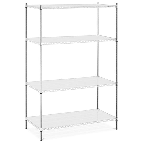 Trådværkstedshylde 4 hylder + 4 måtter op til 1 t 1000 kg 120x60x180 cm