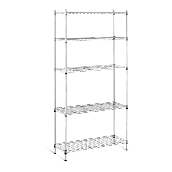 Harjakattoinen lankavarastohylly, harmaa, 180x90x35cm, 150kg asti