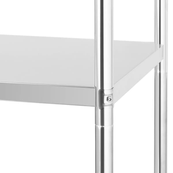 Metallinen catering-varaston hylly 200 kg asti 80 x 40 x 180 cm