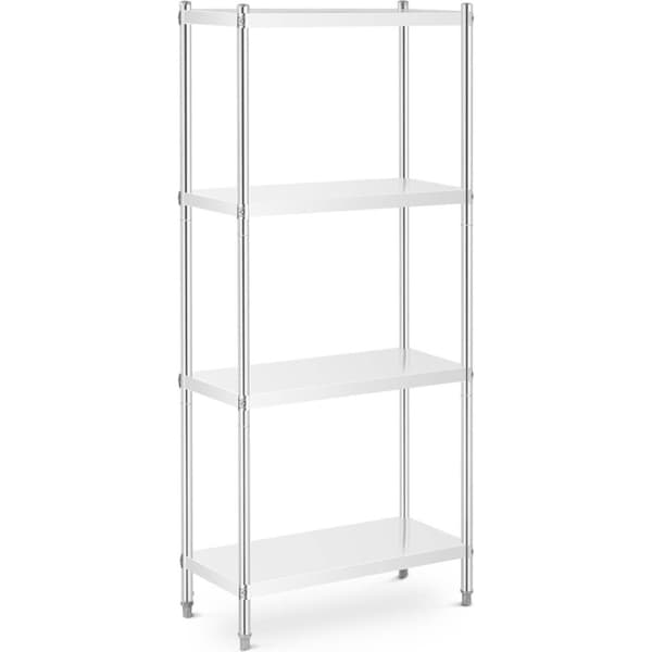 Metallinen catering-varaston hylly 200 kg asti 80 x 40 x 180 cm