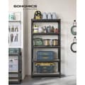 Miniatyrbillede 4 af 11: Hylde, SONGMICS, 180x90x40 cm, Greige-Sort