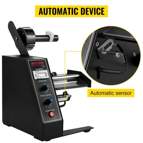 Automatisk etikettdispenser med 6-siffrig LED-display, intelligent avkänning, automatisk räkning, hög kompatibilitet, hållbar och säker, lättanvänd