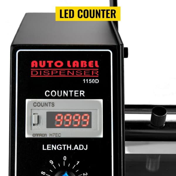 Automatisk etikettdispenser med 6-siffrig LED-display, intelligent avkänning, automatisk räkning, hög kompatibilitet, hållbar och säker, lättanvänd