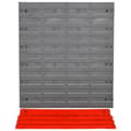 Miniatyrbild 3 av 6: Rootz Pegboard - Perforerad verktygssats - Vägghylla - 54 st Verktyg - Vägghållarverktyg - Grå/Röd 95,5 X 23 X 53,5 Cm