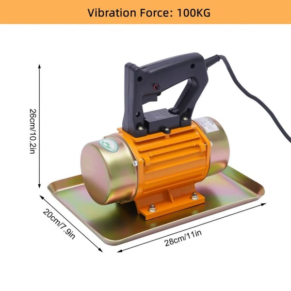 Elektrisk Betonvibrator, 250W Kraft, 100KG/200KG Vibrationskraft,Kraft - 100KG
