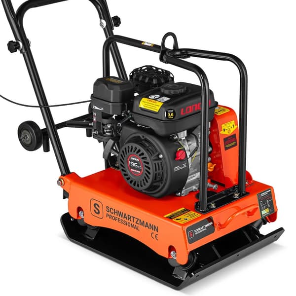 Vibrationsplade med antivibrationssystem - 6,5 HK LONCIN-motor for komfortabel og effektivt arbejde