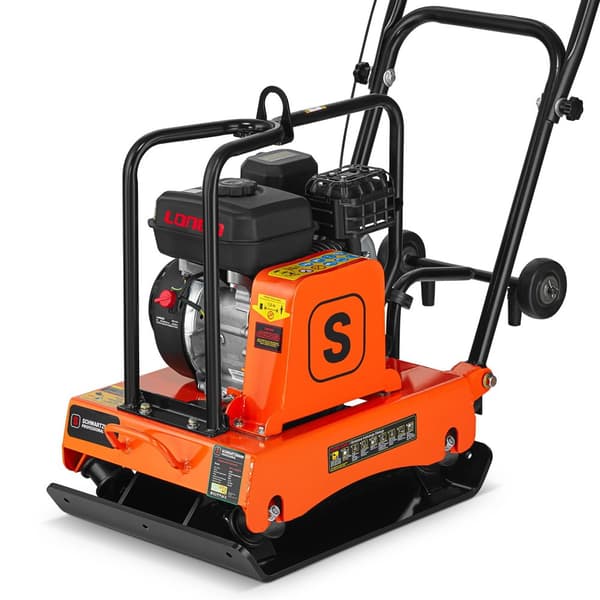 Vibrationsplade med antivibrationssystem - 6,5 HK LONCIN-motor for komfortabel og effektivt arbejde