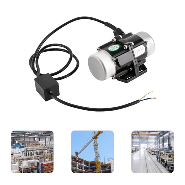 Betongvibratormotor, 60W effekt, justerbar excentrisk block, låg ljudnivå