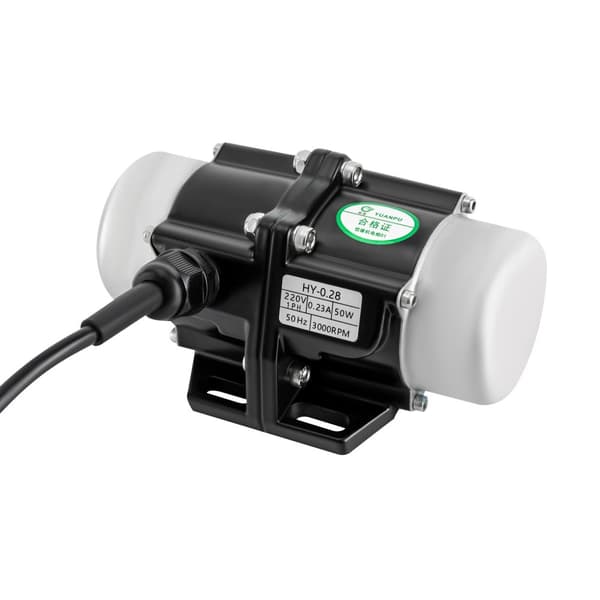 Betongvibratormotor, 60W effekt, justerbar excentrisk block, låg ljudnivå
