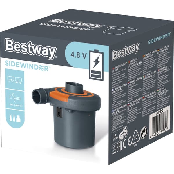 Bestway genopladelig luftpumpe Sidewi