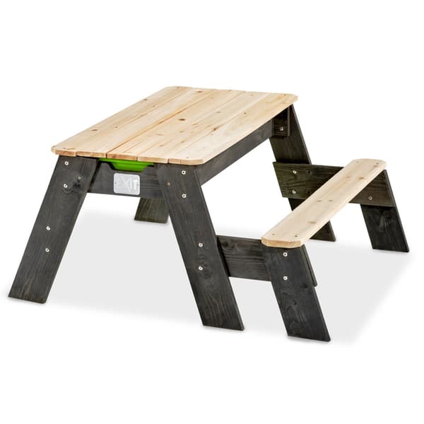 Aksent sand, vatten och picknickbord (1 bänk)
