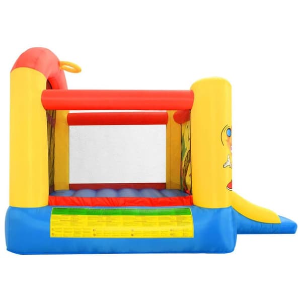 Happy Hop oppustelig hoppeborg med rutsjebane 330 x 230 x 230 cm PVC