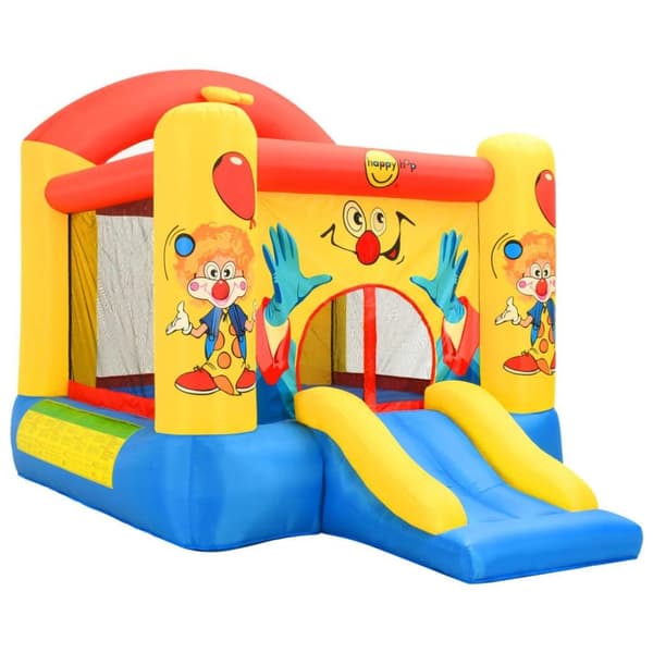 Happy Hop oppustelig hoppeborg med rutsjebane 330 x 230 x 230 cm PVC