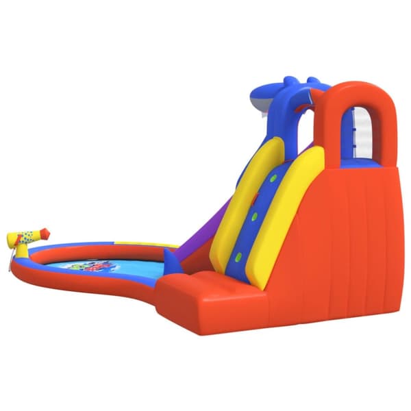 Happy Hop Uppblåsbar vattenrutschkana med plaskpool 450x320x240 cm PVC