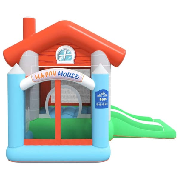 Happy Hop Oppblåsbart hoppeslott med sklie 272x257x220 cm PVC