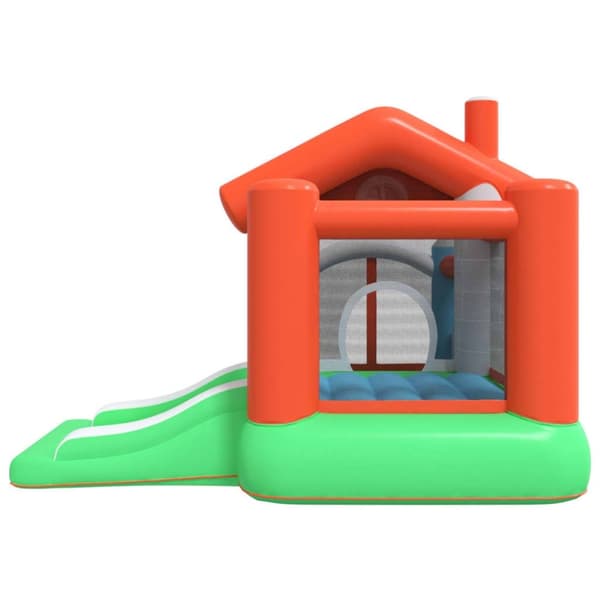 Happy Hop hoppeborg med rutsjebane 272x257x220 cm PVC