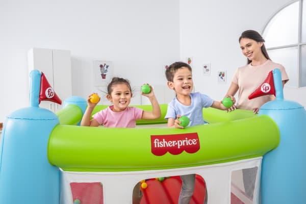 Fisher-Price Hopp-borg 175x173x135 cm, boll/elpump