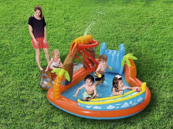 Uppblåsbar lekplats Lava Lagoon 265 x 265 x 104 cm Bestway 53069