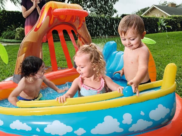 Uppblåsbar lekplats Lava Lagoon 265 x 265 x 104 cm Bestway 53069