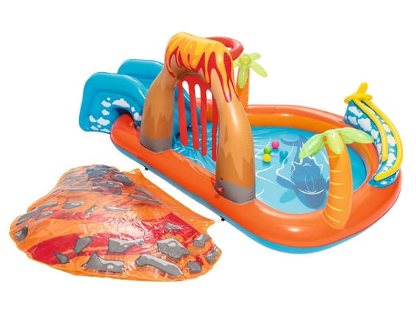 Uppblåsbar lekplats Lava Lagoon 265 x 265 x 104 cm Bestway 53069