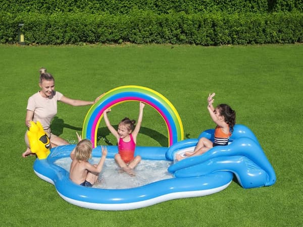 Oppustelig Legeplads Rainbow Bestway 53092