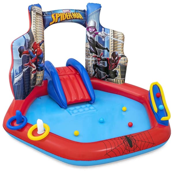 Oppustelig legeplads Spider-Man 211 x 206 x 127 cm Bestway 98793