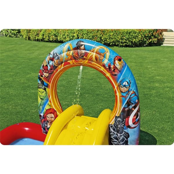 Uppblåsbar lekplats Avengers 211 x 198 x 125 cm Bestway 98800