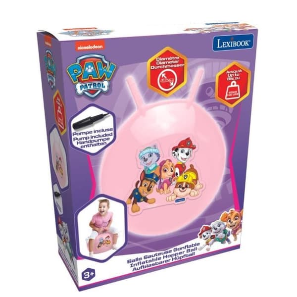PAW Patrol - Oppustelig hoppebold - Lyserød - 45 cm - Lexibook