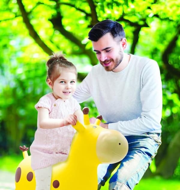 Ilmatäytteinen hyppykirahvi - Lexibook - 45 cm K - Sisältää käsipumpun - 3-vuotiaasta alkaen