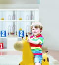 Miniatyrbild 2 av 4: Uppblåsbar hoppande giraff - Lexibook - 45 cm H - Handpump ingår - Från 3 år