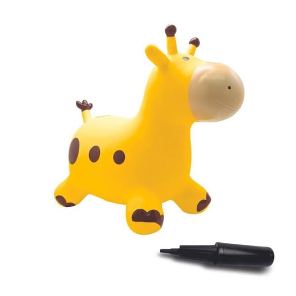 Uppblåsbar hoppande giraff - Lexibook - 45 cm H - Handpump ingår - Från 3 år