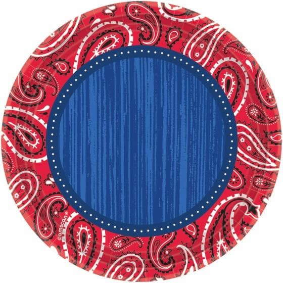 festbrädor Bandana & Blue Jeans 26,7 cm 8 st